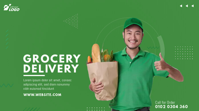 Delivery Driver Advert Examples Grocery Delivery Ad Template | PosterMyWall