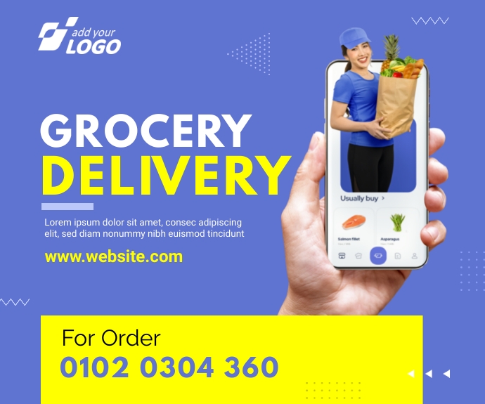 Weekend Delivery Ad Grocery Delivery Ad Template | PosterMyWall