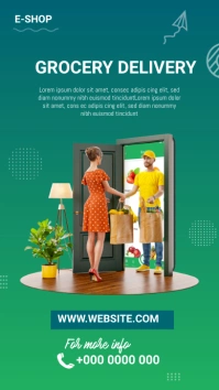 Grocery Delivery Instagram Story template