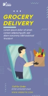 Grocery Delivery Roll-Up Banner template