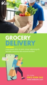 Grocery Delivery Service Instagram Story template