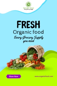 Grocery fresh food Pinterest template