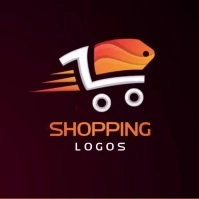 GROCERY MARKET SHOPPING LOGO SOCIAL MEDIA Logotipo template