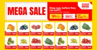 Grocery Mega Sale Catalog ภาพที่แชร์บน Facebook template