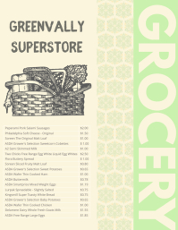 Grocery Price List Flyer Template