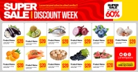 Grocery Product Catalog ภาพที่แชร์บน Facebook template