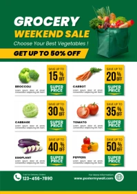 grocery sale template A4