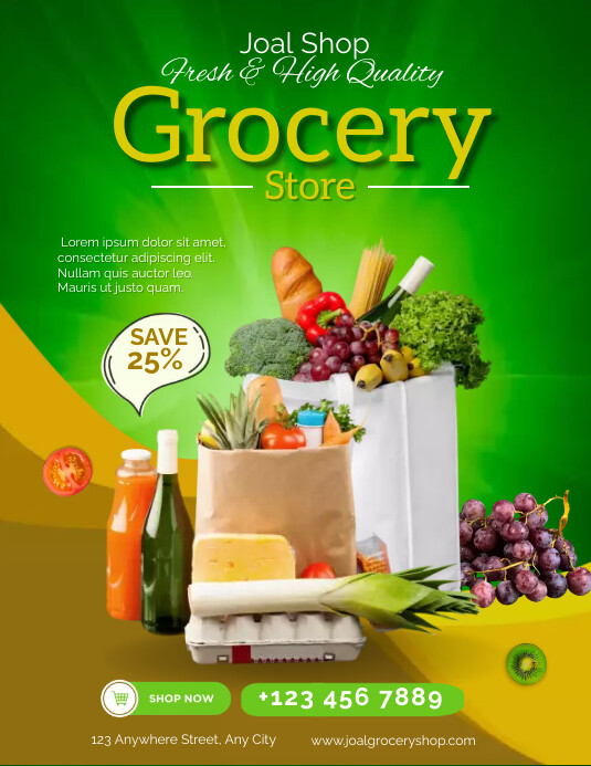 Grocery store flyer Template PosterMyWall