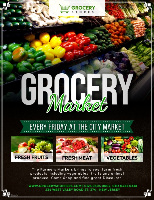 Grocery store flyer design Template PosterMyWall