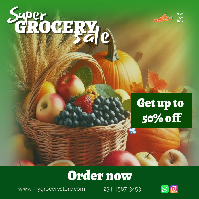 grocery store flyer Template | PosterMyWall