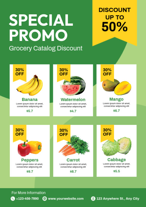 Grocery Store Flyer Template PosterMyWall Grocery Store Flyer Template PosterMyWall
