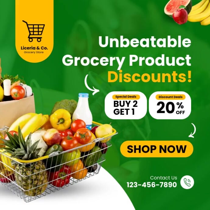 Grocery Store Template PosterMyWall