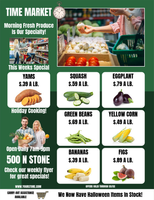 GROCERY STORE WEEKLY SALE FLYER AD Template PosterMyWall