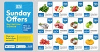 Grocery Sunday Offers Catalog Facebook Shared Image template