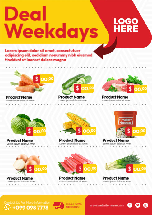 Grocery Weekend Deals Template | PosterMyWall