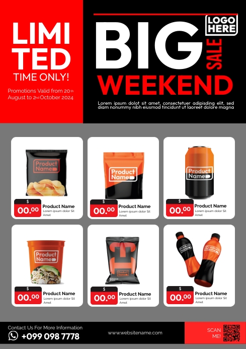 Grocery Weekend Sale Template | PosterMyWall