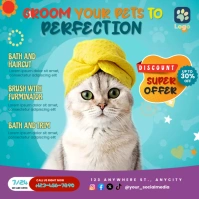 Groom Pets for Pet Shop Message Instagram template