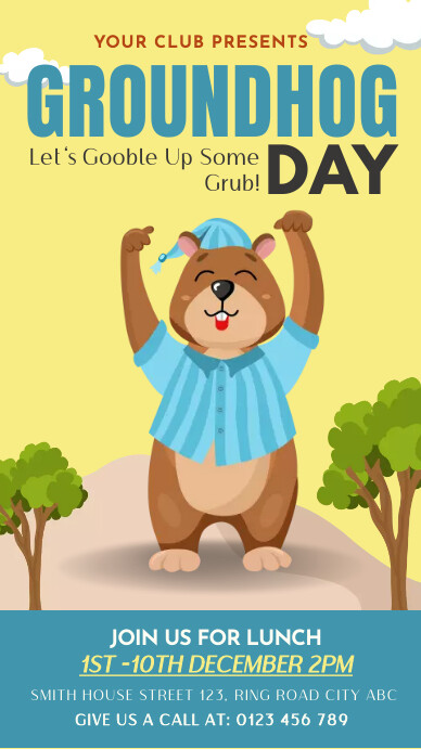 groundhog, event Template | PosterMyWall