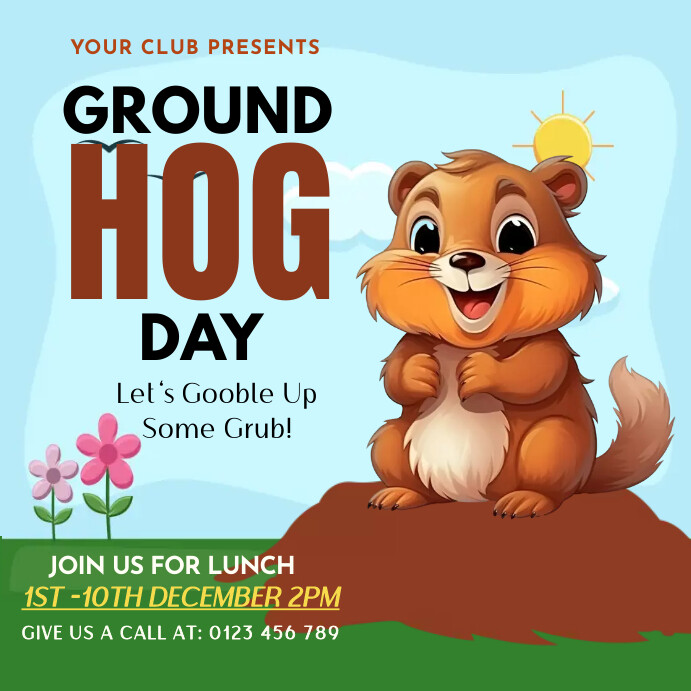 groundhog, event Template | PosterMyWall