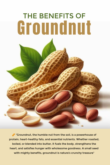 Groundnut Poster template