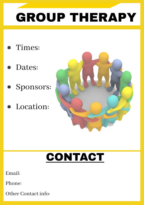 Group therapy flyer Template PosterMyWall Group therapy flyer Template PosterMyWall
