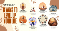 Grow Stronger, Live Brighter Daily Facebook Shared Image template
