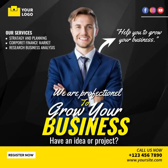 Copy of Grow your business | PosterMyWall
