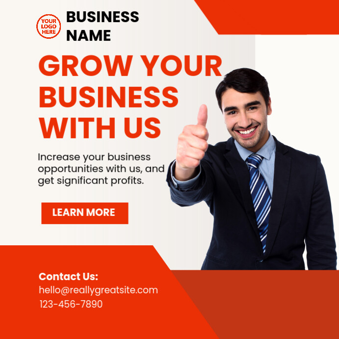 Copy of Grow Your Business Instagram Post | PosterMyWall