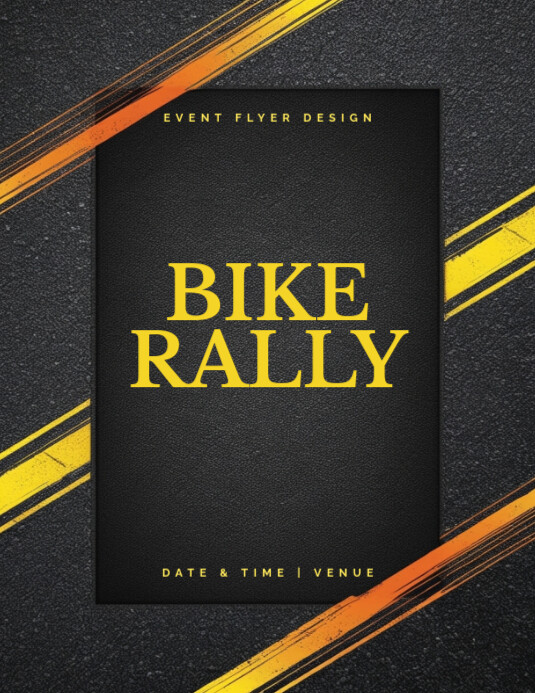 Plantilla de Grunge Bike Rally Flyer Background – Speed Motion Editable ...