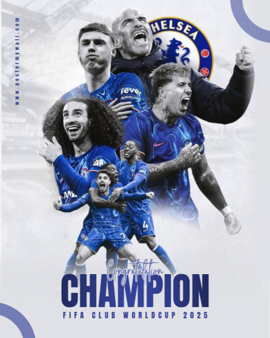 Grunge Fifa Club World Cup Champion Instagram Portrait template