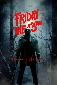 Grunge Friday The 13th Poster โปสเตอร์ template