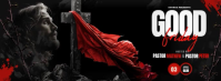 Grunge Good Friday Church Event Facebook Cover Photo Video template