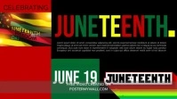 Grunge Juneteenth Digital Display (16:9) template