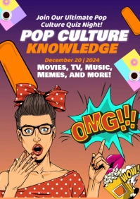 Grunge Pop Culture Knowledge A1 template