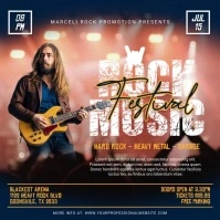 Grunge Rock Music Festival Square (1:1) template