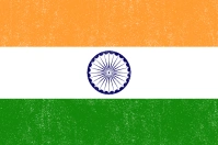 Grunge texture india flag free template