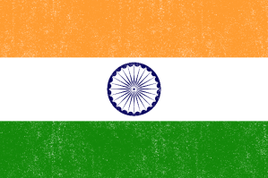 Grunge texture india flag free template Drapeau