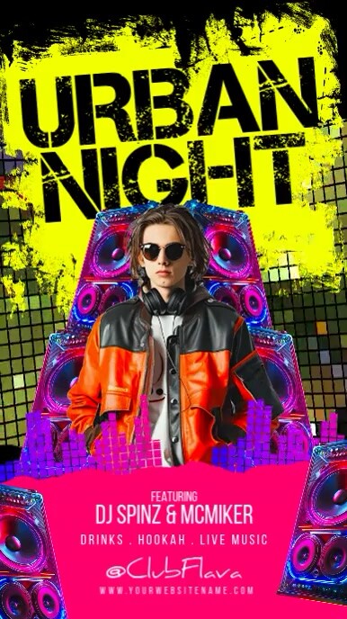 Grunge Urban Night Instagram Reel template
