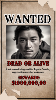Grunge Wanted  Instagram Story template