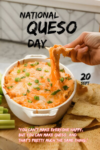 Queso Ruffle Template Queso Template | PosterMyWall