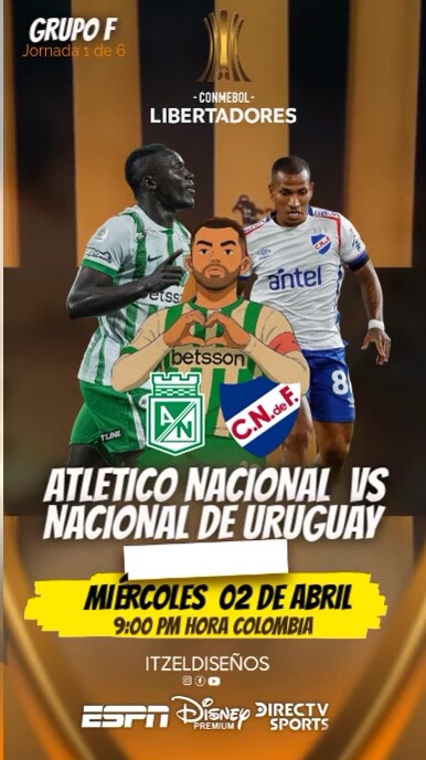 Grupo copa libertadores de américa 2025 Instagram Reel template