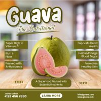 guava nutrition facts Instagram Post template