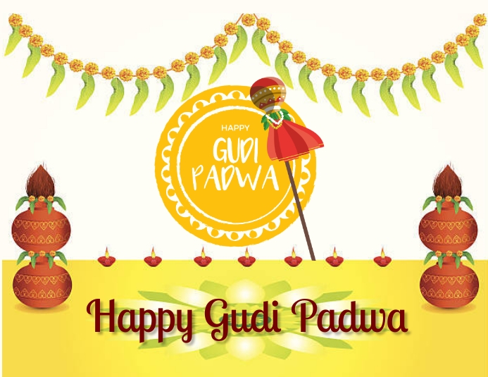 Gudi Padwa Flyer (US Letter) template