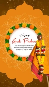 Gudi Padwa IG Story Digital Display (9:16) template