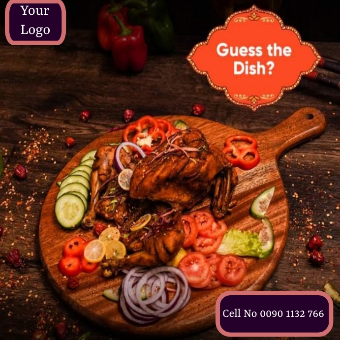 Guess The Dish Instagram post Template | PosterMyWall