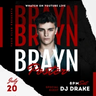 Guest DJ Flyer Template Instagram-bericht