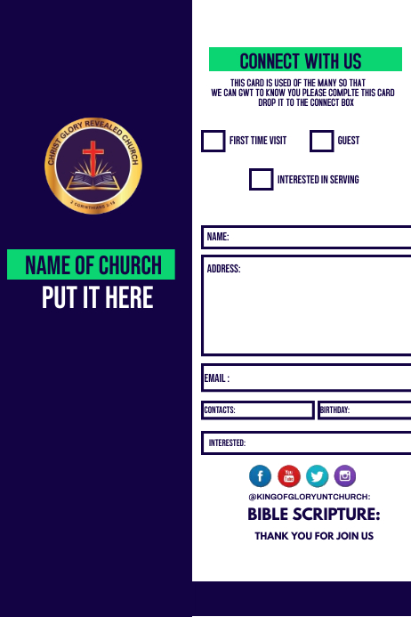 Guest Information Example Guest Information Template | PosterMyWall