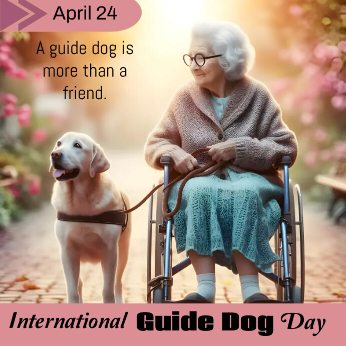Guide dog day template | PosterMyWall