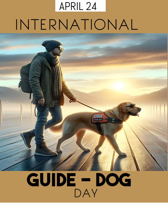 Guide dog day template PosterMyWall