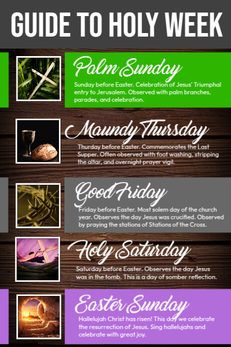 Guide Holy Week Template | PosterMyWall